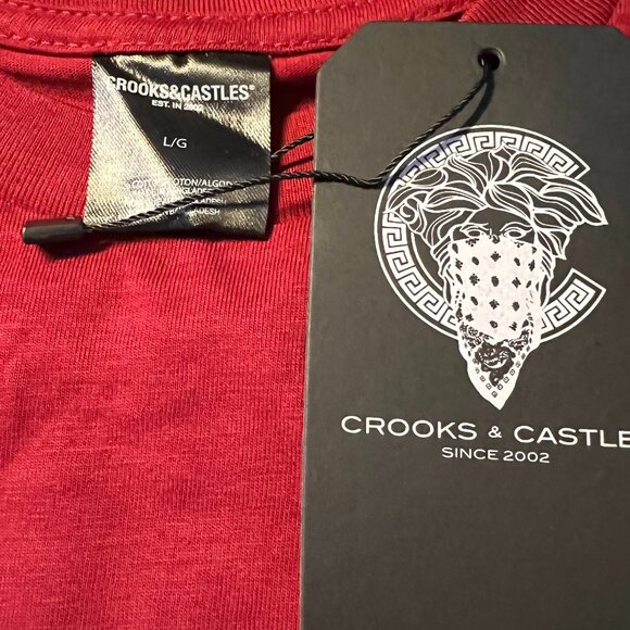 Crooks & Castles Los Angeles Finger Guns Logo Tee NWT Large - Picture 4 of 4